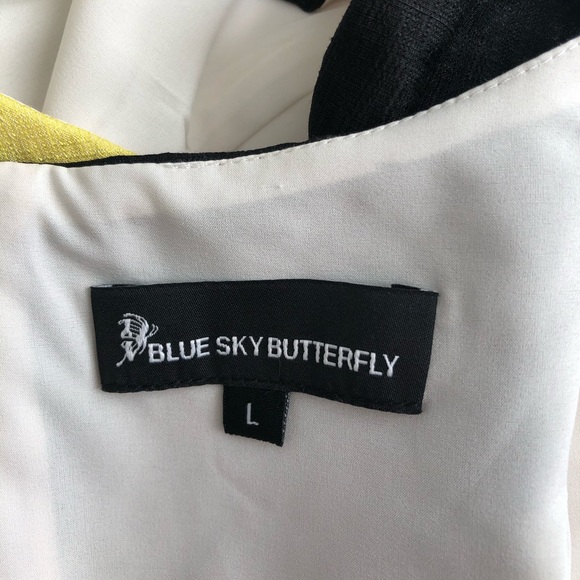 🐝 Silk dress size L - Picture 5 of 6